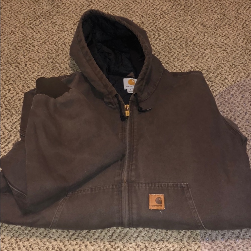 Brown Cathcart hooded Jacket
